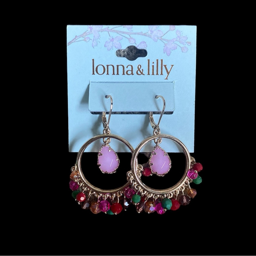 Multicolored Bead Earrings